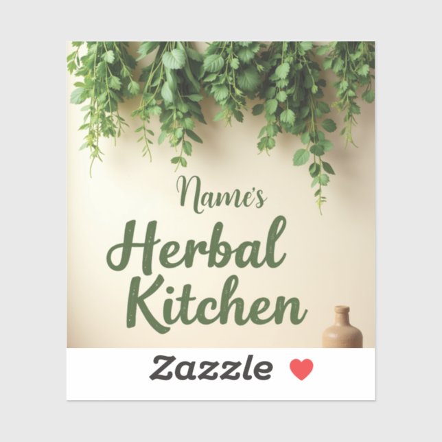 Custom Name Herbal Spice Label Set (Sheet)