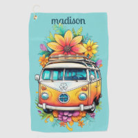Custom Name Hippie Van