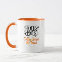 Custom Name 'Hocus Pocus Coffee Helps me Focus'