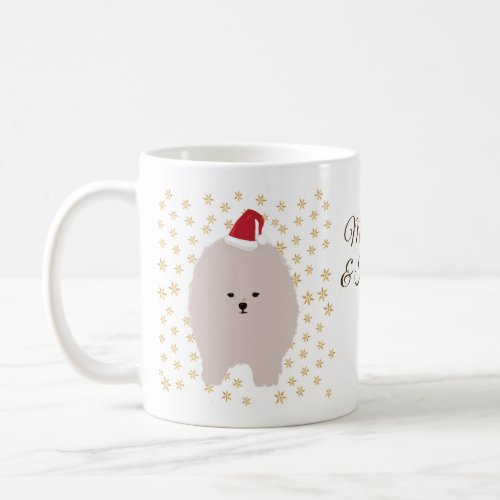 Custom Name Holiday Mug Cute Puppy Coffee Mug