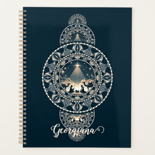 Custom Name Holy Star of Wonder Ornamental Mandala Planner