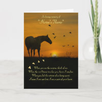Custom Name Horse Sympathy