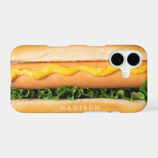 Custom name Hot Dog phone cases (Back (Horizontal))