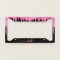 Custom Name Hot Pink Glitter Drip on Matte Black 