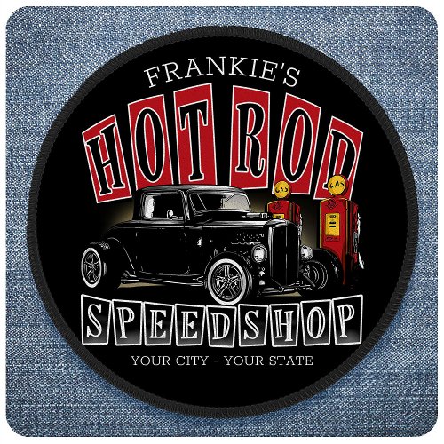 Custom NAME Hot Rod Speed Shop Gas Station Garage Patch