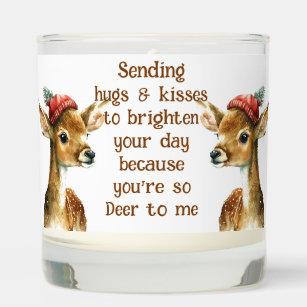Custom Name Hugs & Kisses So Deer to Me Scented Candle