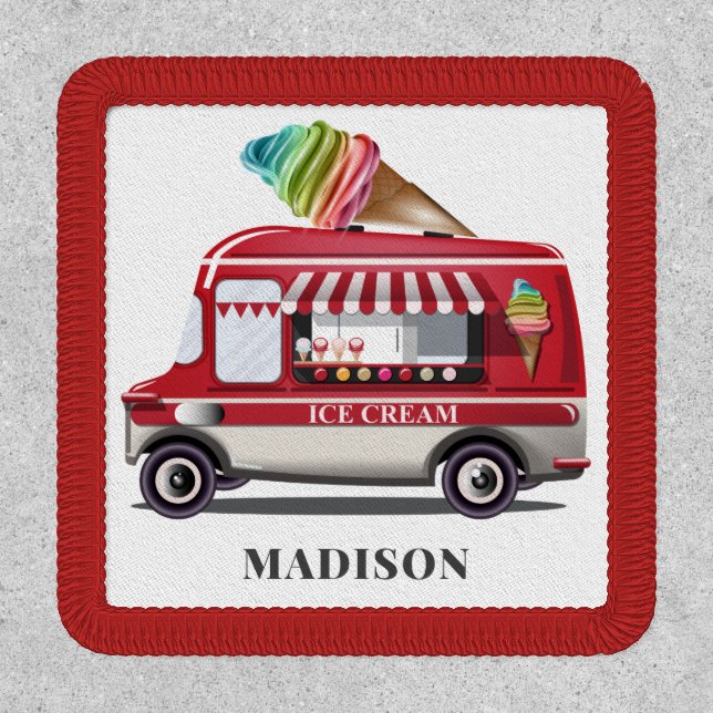 Custom name Ice Cream Truck Patch (Front)