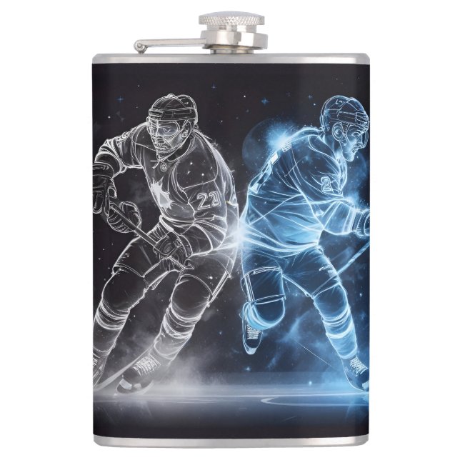 Custom Name Ice Hockey Flask (Front)