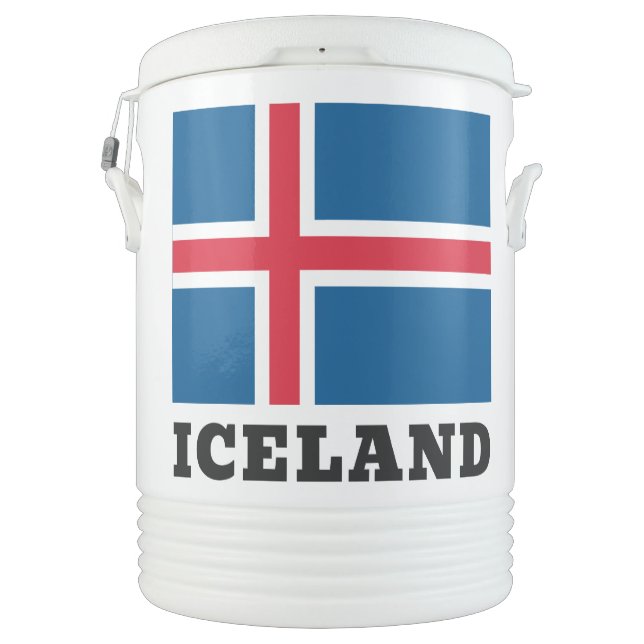 Custom Name Iceland Beverage Cooler (Back)
