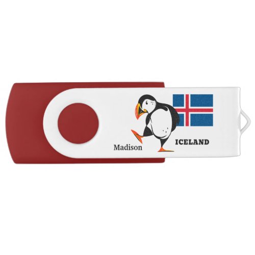 Custom Name Iceland Flash Drive