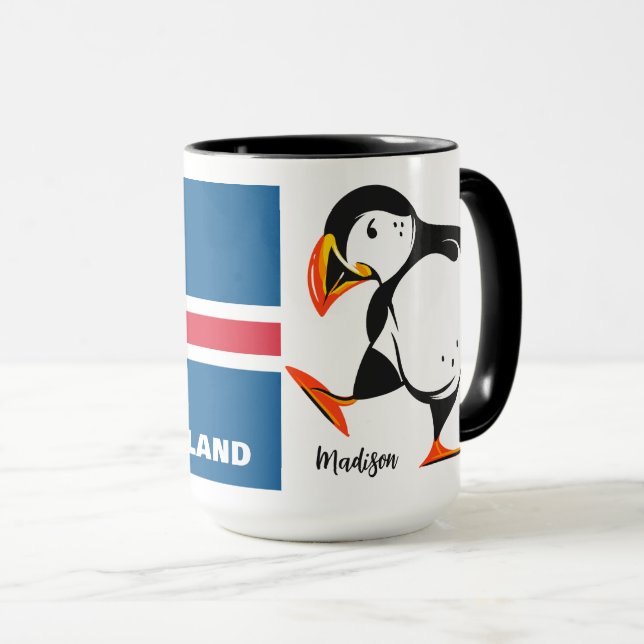 Custom Name Iceland Mug (Front Right)