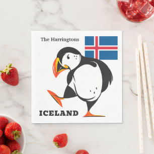 Custom Name Iceland Napkins