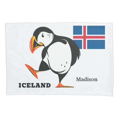 Custom Name Iceland Pillow Case