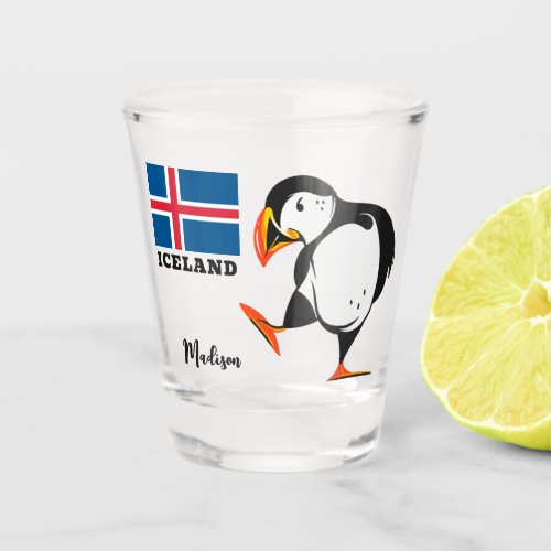 Custom Name Iceland Shot Glass