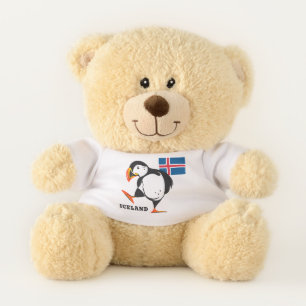 Custom Name Iceland Teddy Bear