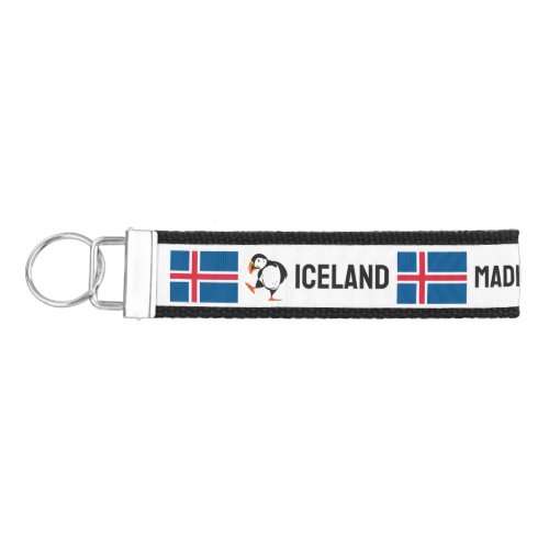 Custom Name Iceland Wrist Keychain