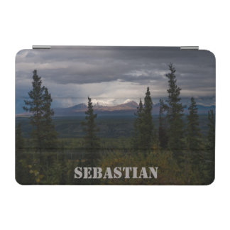 Custom Name Illuminated Mountains Alaska Scenery iPad Mini Cover