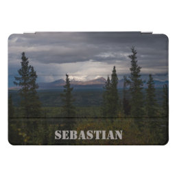 Custom Name Illuminated Mountains Alaska Scenery iPad Pro Cover
