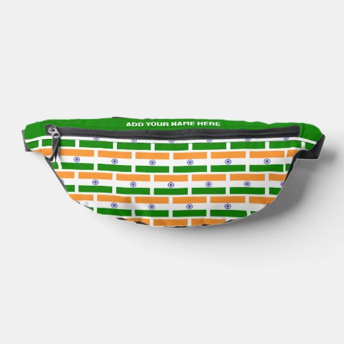 Custom Name INDIAN FLAG OF INDIA Fanny Pack