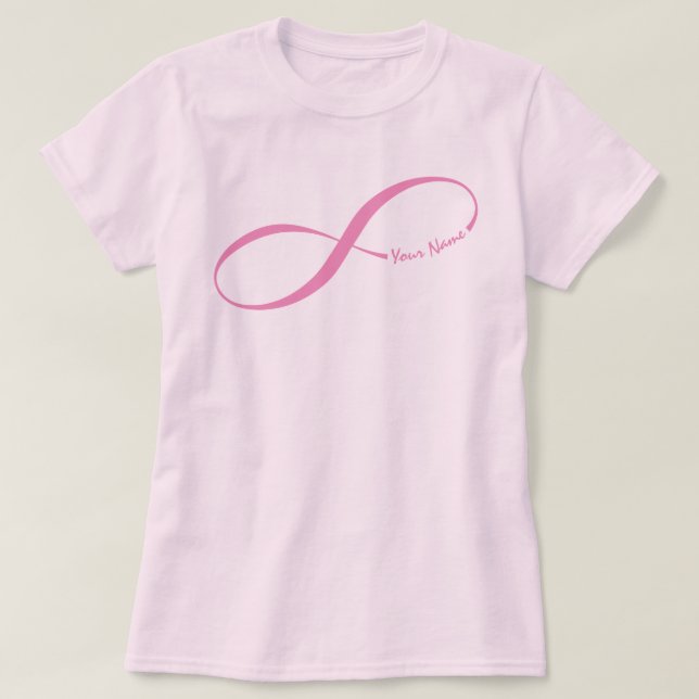 Custom Name Infinity Symbol T-Shirt (Design Front)