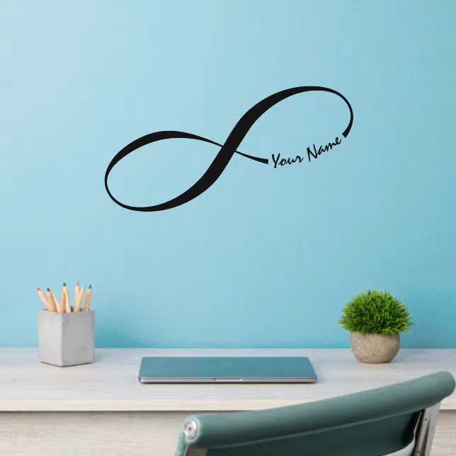 Custom Name Infinity Symbol Wall Decal | Zazzle