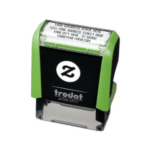 Custom Name Info Return Address Self-inking Stamp