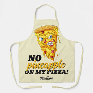 Custom Name & Ingredient Angry Pizza Apron