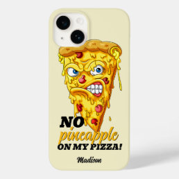 Custom Name &amp; Ingredient Angry Pizza Case-Mate iPhone 14 Case