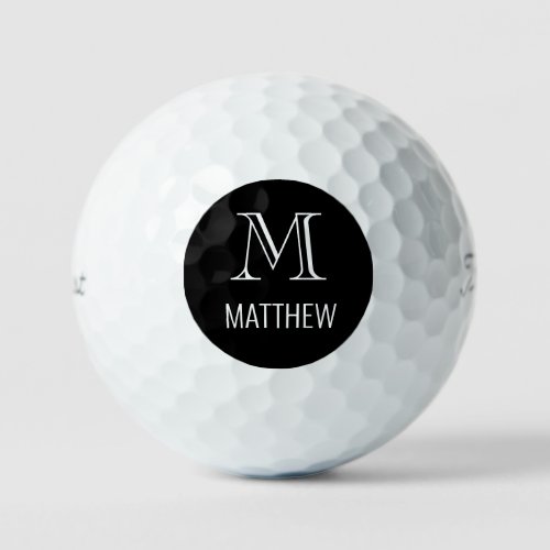Custom Name  Initial Titleist Pro VI Golf Balls