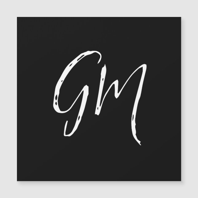 Custom name Initials personalized two letters (Front)