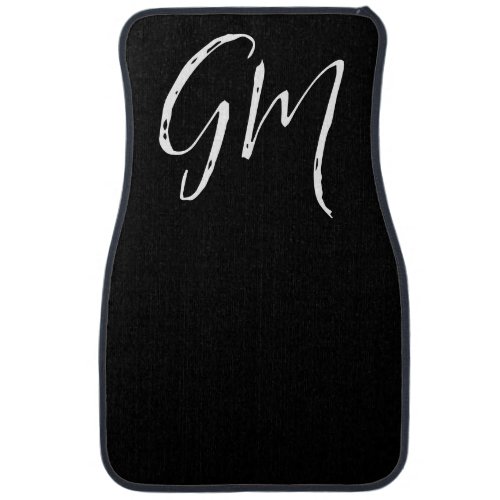 Custom name Initials personalized two letters Car Floor Mat