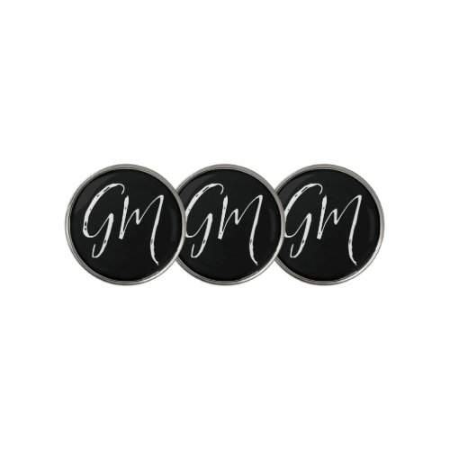 Custom name Initials personalized two letters Golf Ball Marker