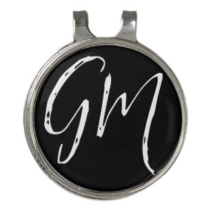 Custom name Initials personalized two letters Golf Hat Clip