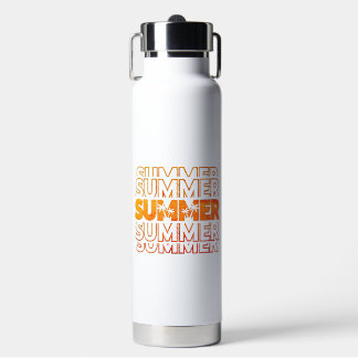 Custom Name & Initials Summer Water Bottle