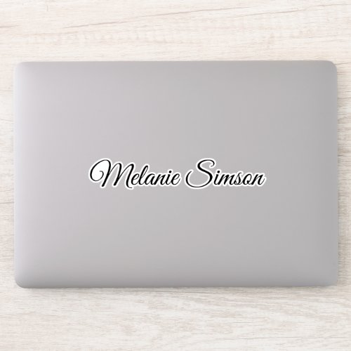 Custom Name Insulated Tumbler Decal Laptop Label