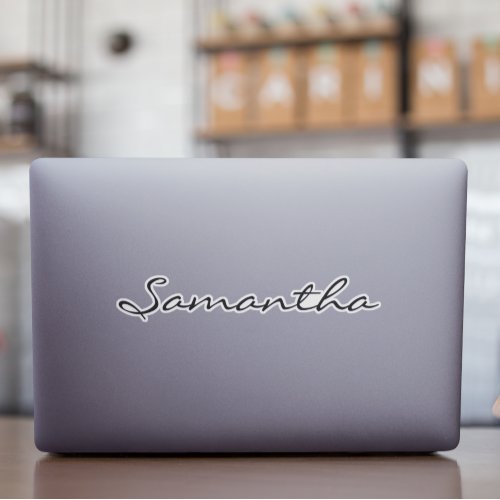 Custom Name Insulated Tumbler Decal Laptop Label