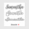 Custom Name Insulated Tumbler Decal Laptop Label