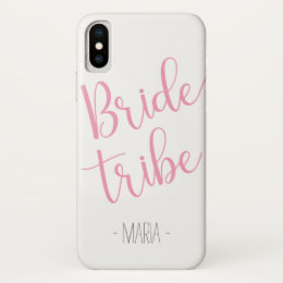Custom Name iPhone Bride Tribe Case