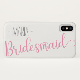 Custom Name iPhone Bridesmaid Case