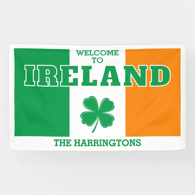 Custom Name Ireland Banner (Horizontal)