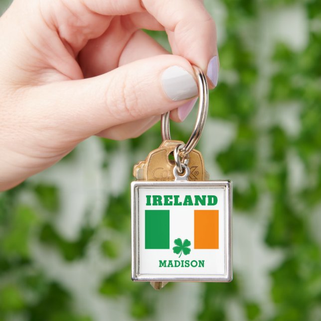 Custom Name Ireland Keychain (Hand)