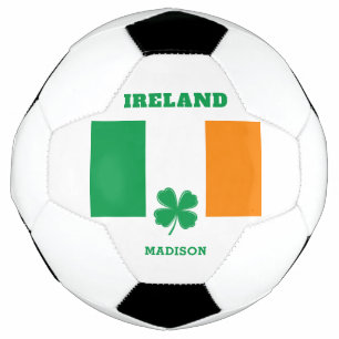 Custom Name Ireland Soccer Ball