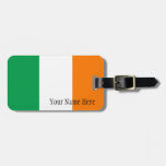 Custom Name Irish Flag Luggage Tag at Zazzle