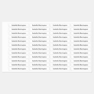 Custom Name Iron-On Fabric Clothing Labels
