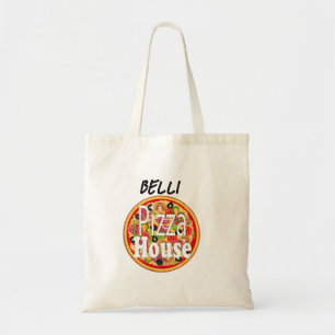 Custom Name Italian Pizza House Adult Apron Tote Bag