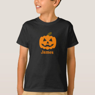 Custom Name Jack 'O' Lantern Halloween T-Shirt