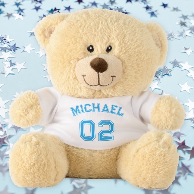 Custom Name Jersey Number Soft Cute Sports Gift Teddy Bear (Custom Name Jersey Number Soft Cute Sports Gift Teddy Bear)