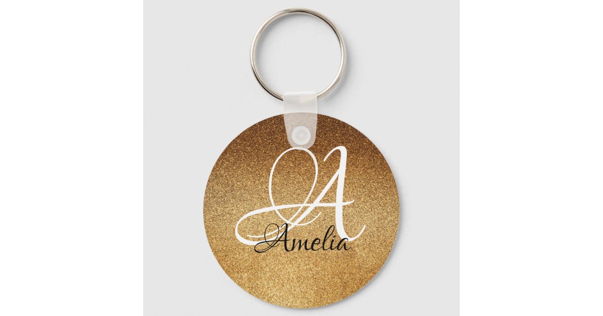 Glitter Keychain, Personalized Keychain for Women, Custom Keychain