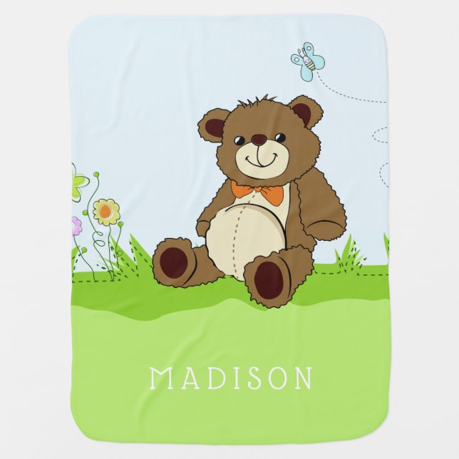 Custom name Kids' baby blanket (Front)