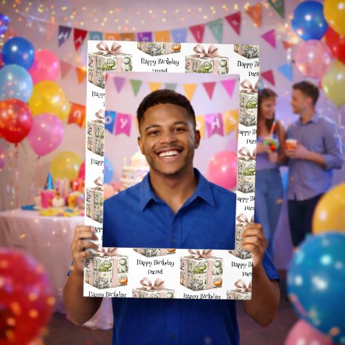 Custom Name Kids Birthday Selfie Frame